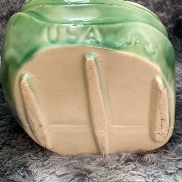 Vintage Deer Ceramic Planter - Green and Brown - Picture 8 of 16